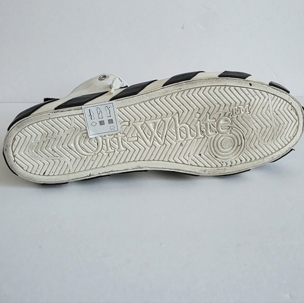 Off-White Mid Top Vulcanized Sneakers Size 42 - Picture 11 of 11